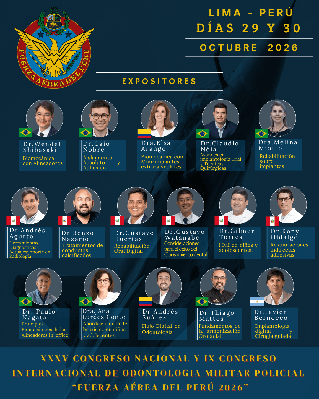 Consolidado de todos los ponentes del Congreso 2026